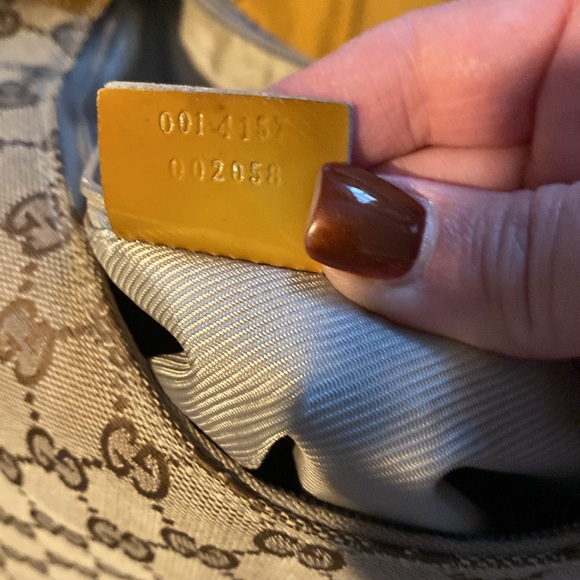 Beautiful Gucci, hobo, patent leather and canvas shoulder bag - Picture 10 of 10